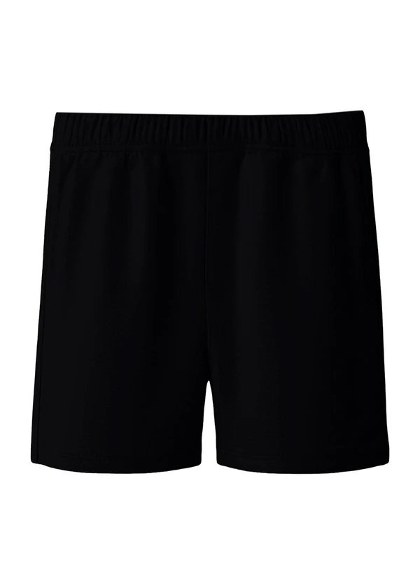 Malwee Kids - Shorts Básico em Cotton Preto