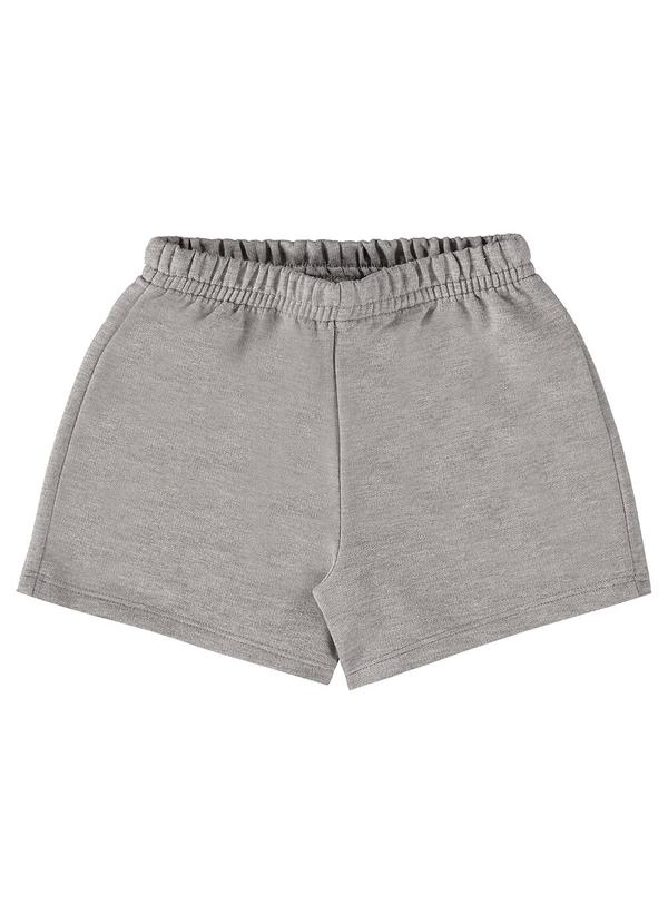 Guloseima - Shorts Básico para Menina Cinza