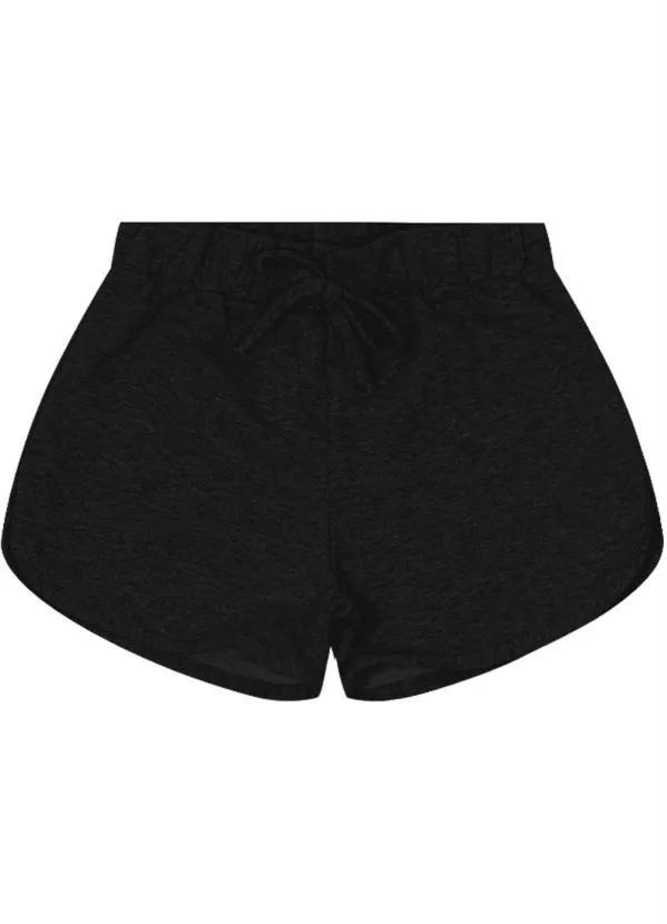 Rovi Kids - Shorts Básicos Infantil Preto