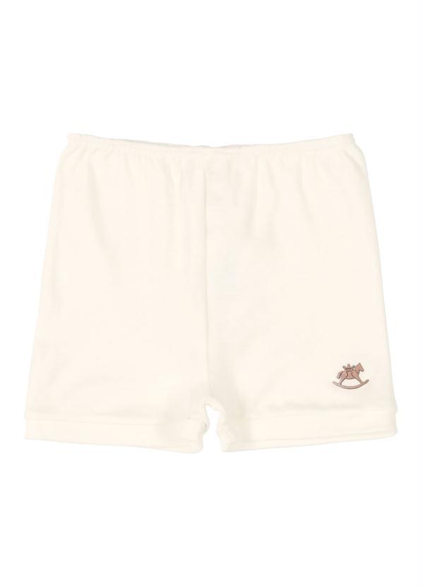 Up Baby - Shorts Bebê Unissex Bege