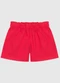Malwee Kids - Shorts Clochard em Malha Trabalhada Vermelho - variação: Vermelho