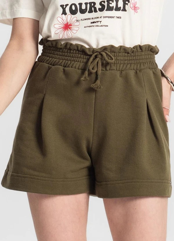 Minty - Shorts Clochard Juvenil Feminino Verde