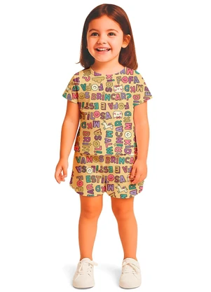 Malwee Kids - Shorts Clochard Letrinhas Amarelo - MALWEE KIDS