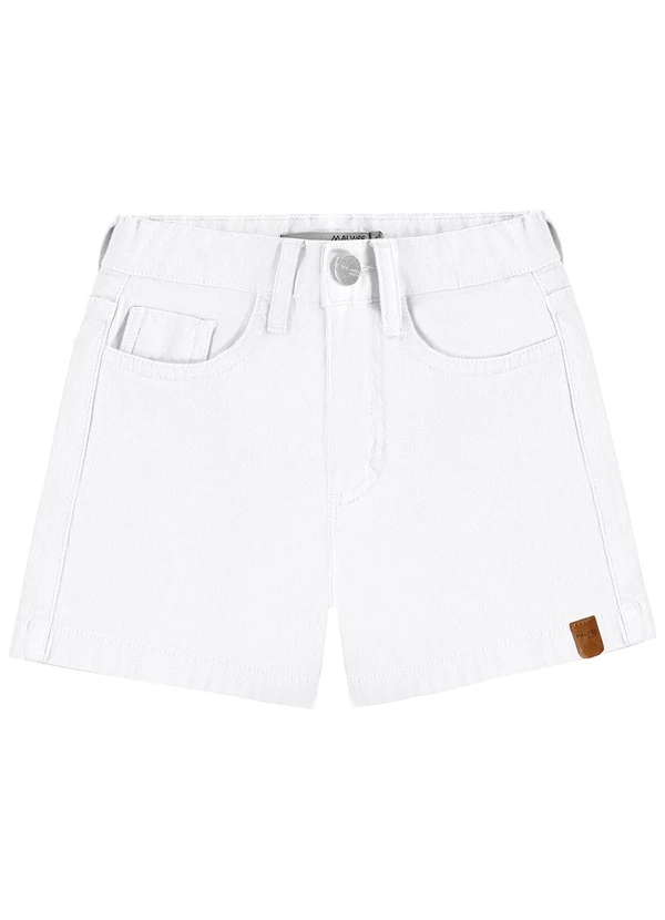Malwee Kids - Shorts Comfort em Sarja Branco