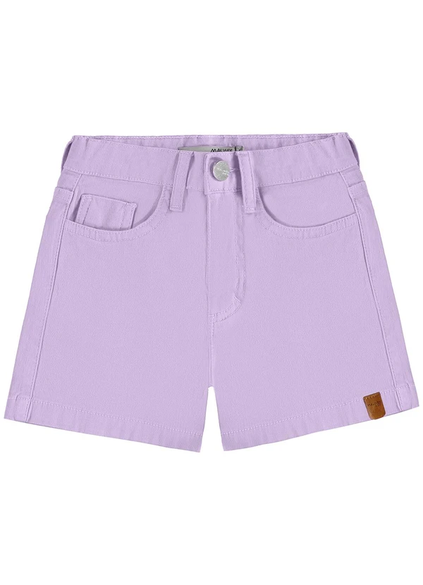 Malwee Kids - Shorts Comfort em Sarja Lavanda