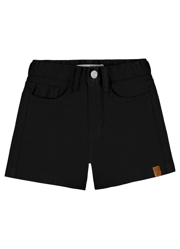 Malwee Kids - Shorts Comfort em Sarja Preto 3