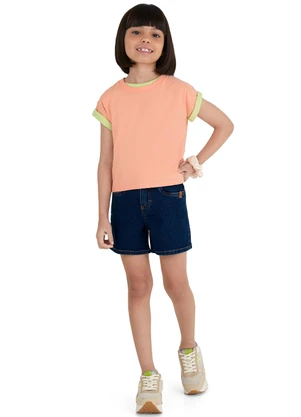 Malwee Kids - Shorts Comfort Jeans Azul Escuro - MALWEE KIDS