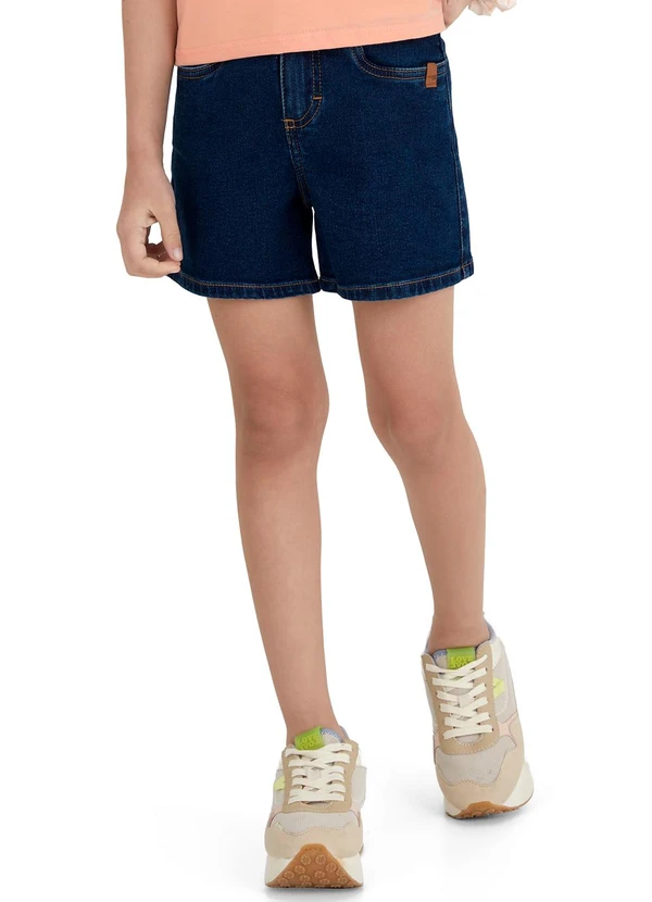 Malwee Kids - Shorts Comfort Jeans Azul Escuro