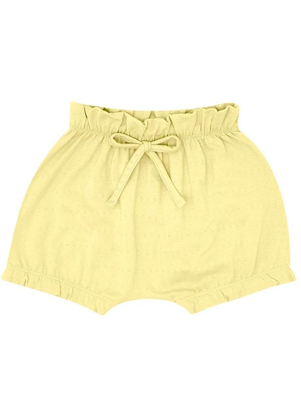 Pulla Bulla - Shorts Cotton Menina Amarelo