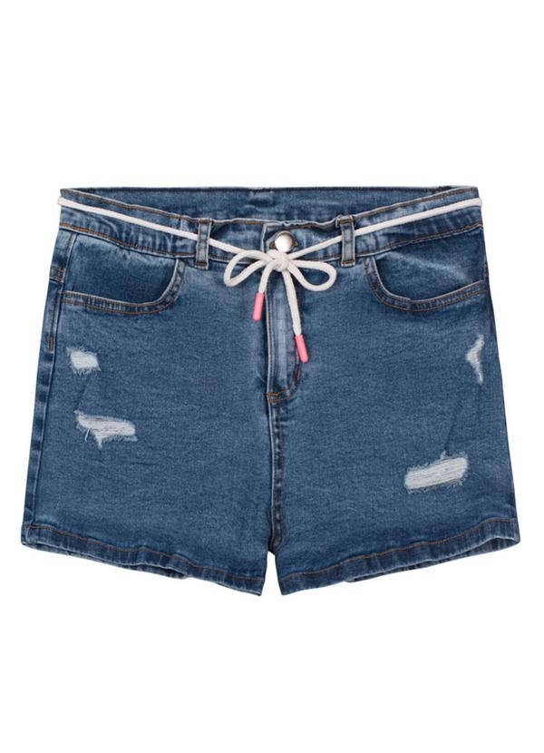 Young Class - Shorts em Jeans Teen MeninaAzul 1