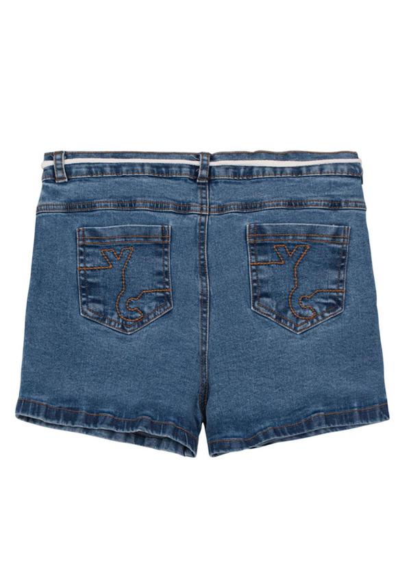 Young Class - Shorts em Jeans Teen MeninaAzul 2