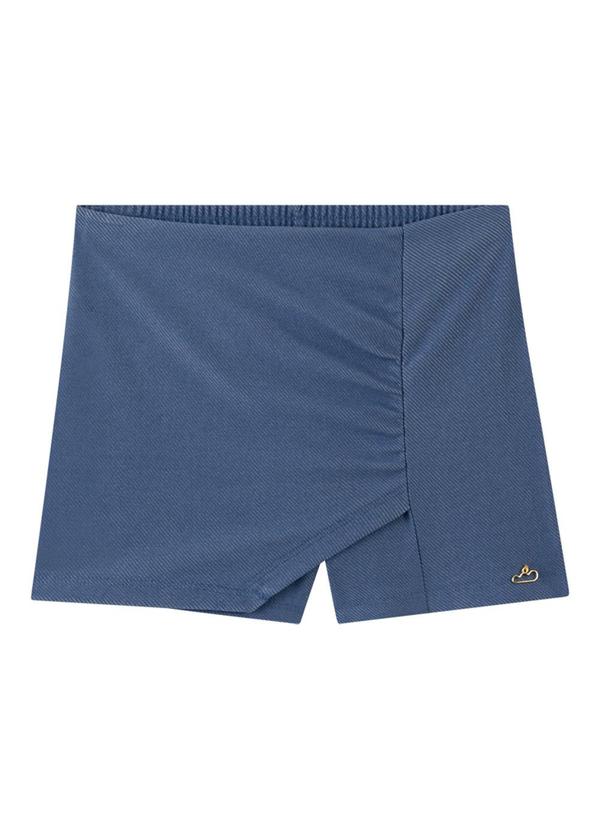 Marlan - Shorts em Molecotton Jeans Azul
