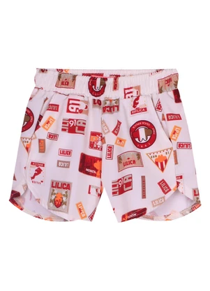 Lilica Ripilica - Shorts Estampado Branco - LILICA RIPILICA