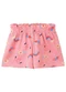 Malwee Kids - Shorts Evasê Poá em Cotton Azul Pastel - variação: Pêssego
