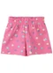Malwee Kids - Shorts Evasê Poá em Cotton Rosa - variação: Rosa