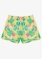 Rovi Kids - Shorts Feminina Tactel Estampado Azul - variação: Amarelo