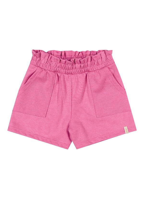 Elian - Shorts Menina Infantil Rosa