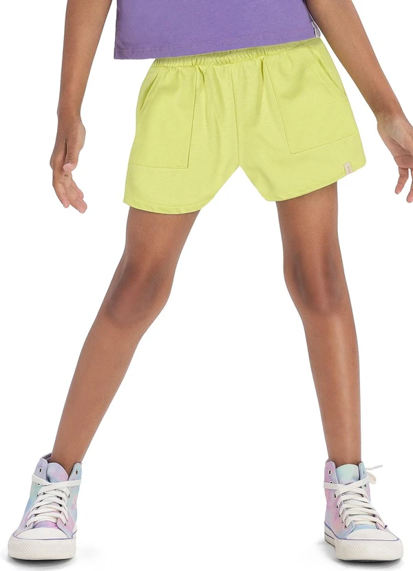 Elian - Shorts Menina Infantil Verde