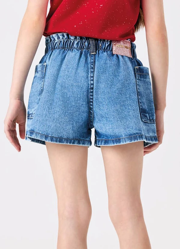 Trick Nick - Shorts Feminino Jeans Azul 2