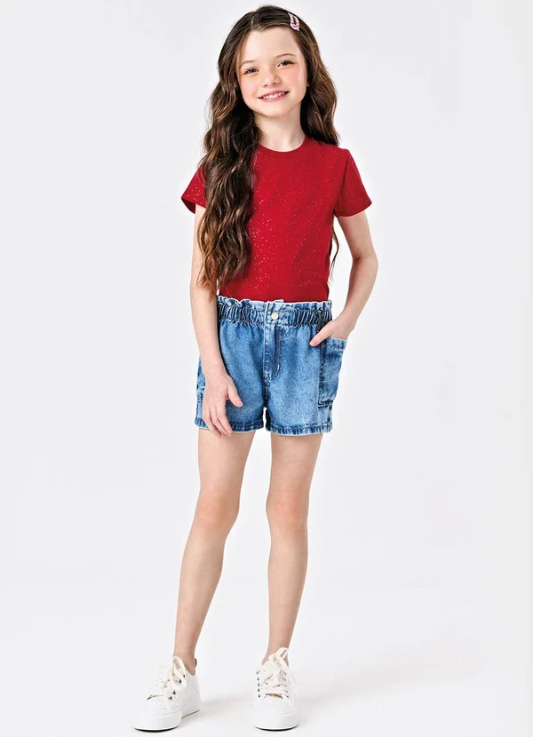 Trick Nick - Shorts Feminino Jeans Azul 3