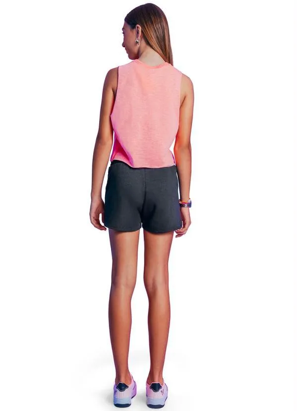Rovitex Teen - Shorts Menina Juvenil Preto 4