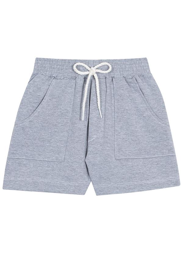 Randa Mundu - Shorts Feminino Molecotton Cinza