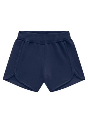 Marlan - Shorts Infantil em Moletinho Azul - MARLAN