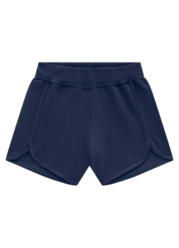 Marlan - Shorts Infantil em Moletinho Azul 1