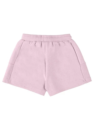 Up Baby - Shorts Infantil em Moletom Linho Roxo - UP BABY