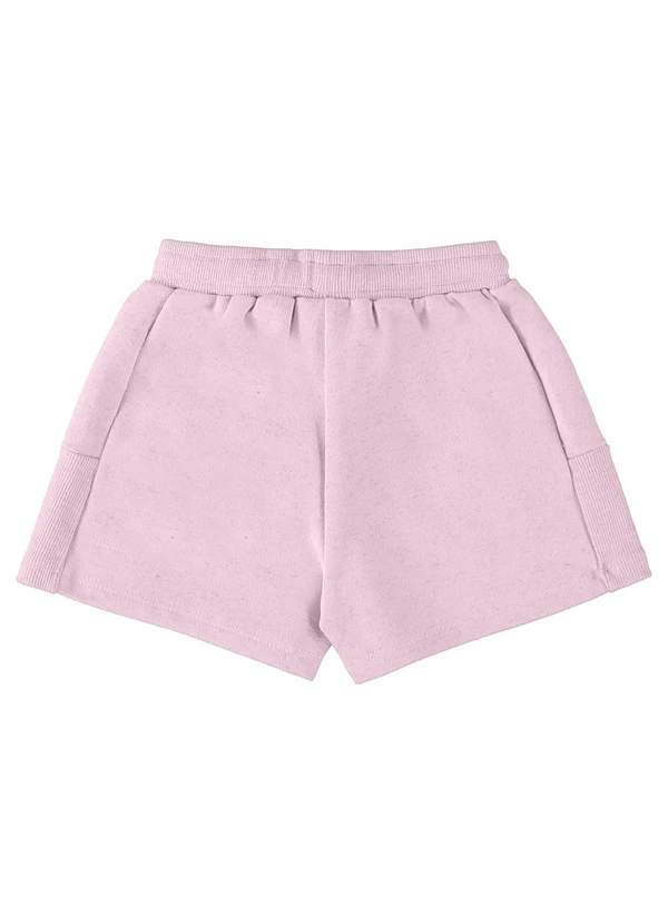 Up Baby - Shorts Infantil em Moletom Linho Roxo 2