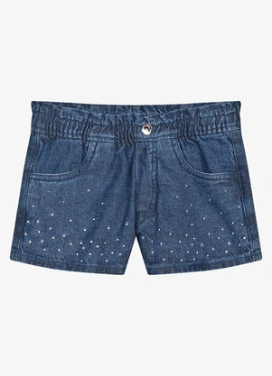 Trick Nick - Shorts Infantil Feminino Azul - TRICK NICK