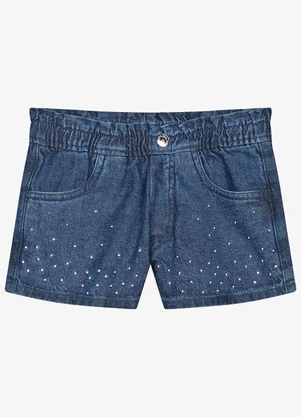 Trick Nick - Shorts Infantil Feminino Azul - TRICK NICK