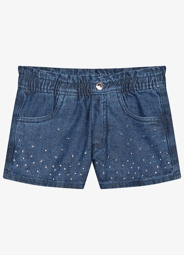 Trick Nick - Shorts Infantil Feminino Azul