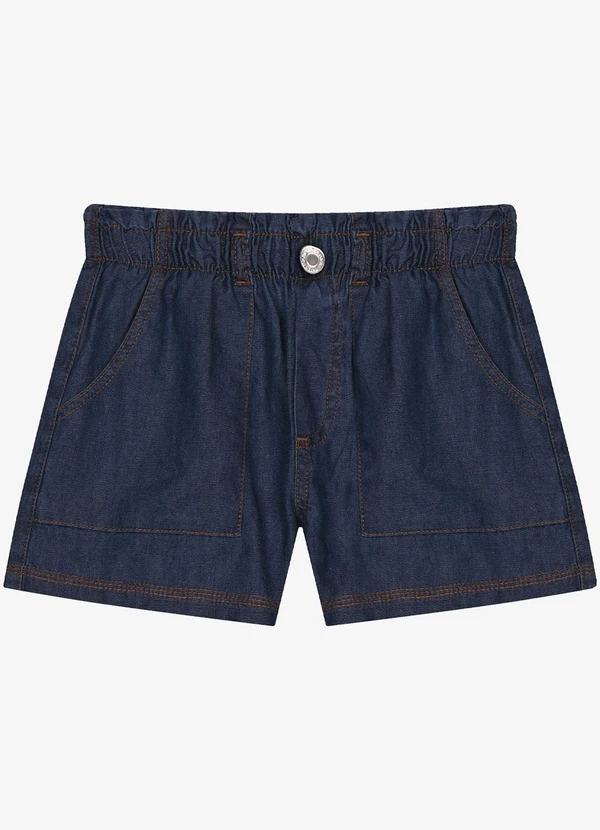 Trick Nick - Shorts Infantil Feminino Azul