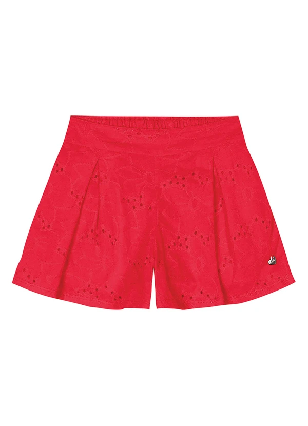 Marisol Play - Shorts Infantil Feminino Marisol Vermelho