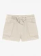 Trick Nick - Shorts Infantil Feminino Moletinho Azul - variação: Bege
