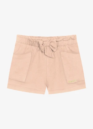 Trick Nick - Shorts Infantil Feminino Moletinho Rosa - TRICK NICK
