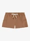 Rovi Kids - Shorts Infantil Feminino Moletom Marrom - variação: Marrom