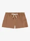 Rovi Kids - Shorts Infantil Feminino Moletom Marrom - variação: Marrom