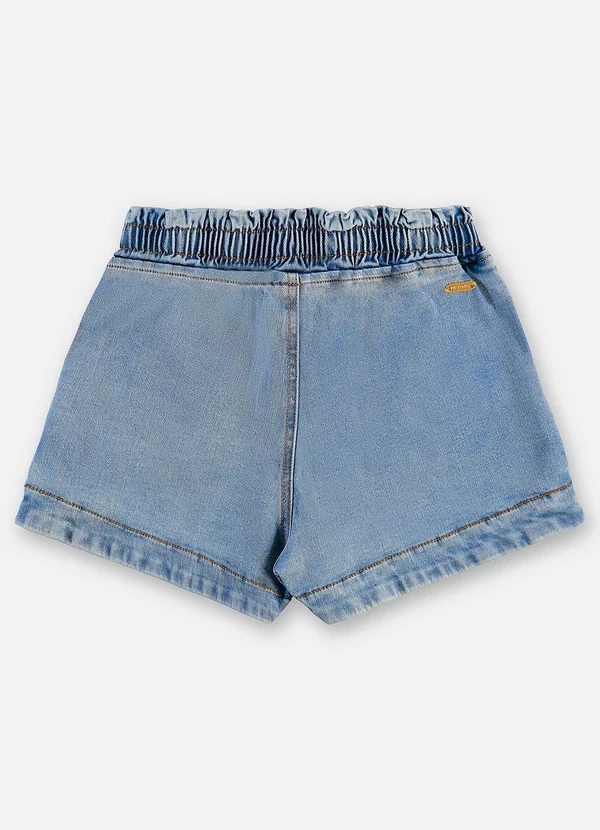 Up Baby - Shorts Infantil Jeans com Elastano Azul 5