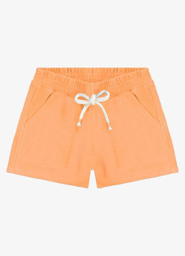 Rovi Kids - Shorts Infantil Malhão Fruit Laranja