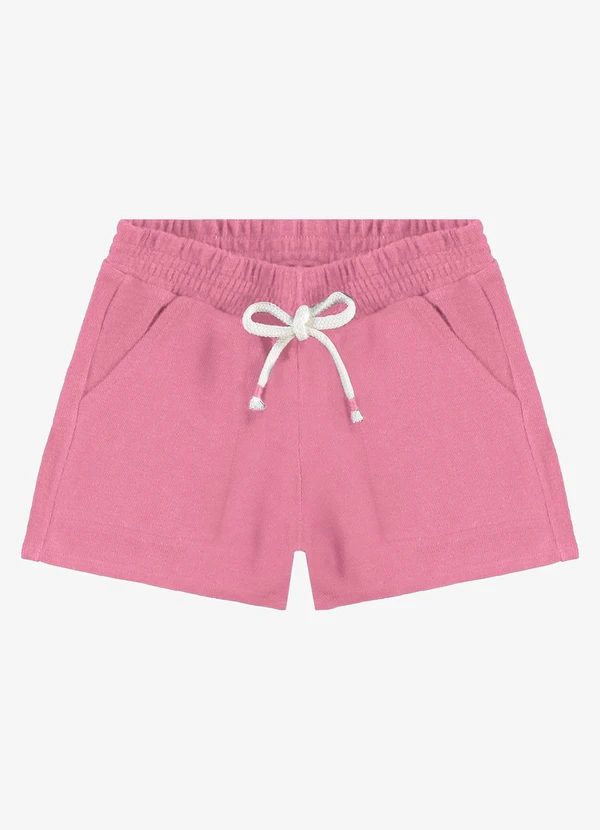 Rovi Kids - Shorts Infantil Malhão Fruit Rosa