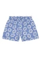 Brandili - Shorts Infantil Menina em Moletinho Florido Rosa - variação: Azul