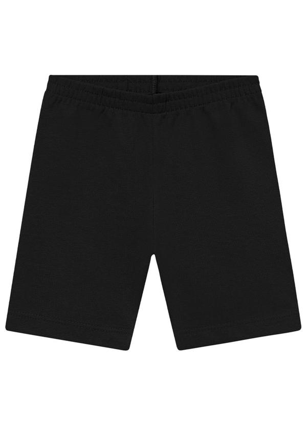 Duduka - Shorts Infantil Menina Preto 1