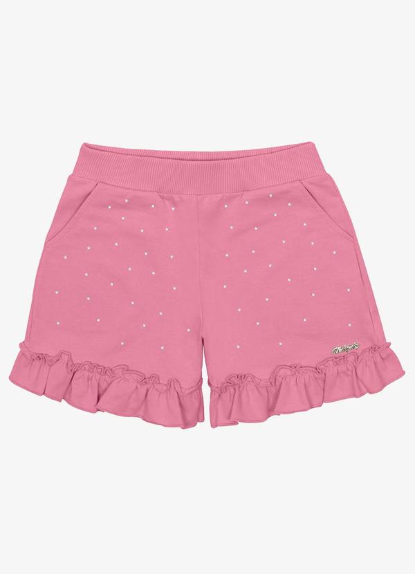 Trick Nick - Shorts Infantil Moletinho Rosa