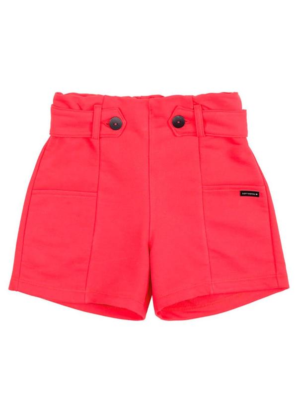 Soft Bonni - Shorts Infantil Moletinho Rosa
