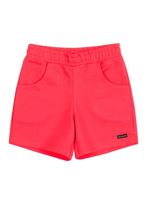 Soft Bonni - Shorts Infantil Moletinho Rosa