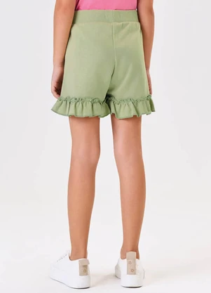 Trick Nick - Shorts Infantil Moletinho Verde - TRICK NICK