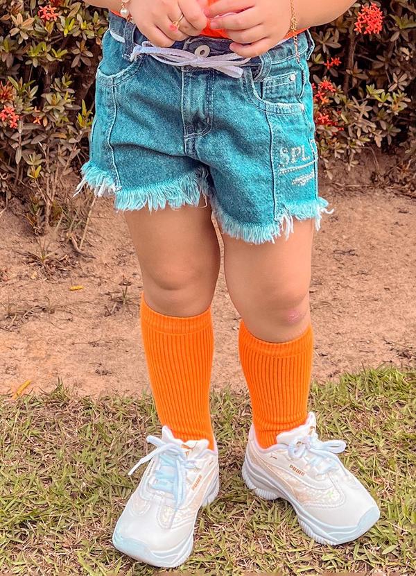 Sun Place - Shorts Jeans Bebê Menina Confort Azul