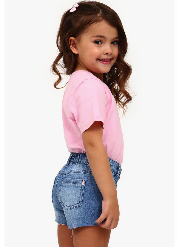 Sun Place - Shorts Jeans Bebê Menina Confort Azul 4